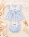 Little Twirl Baby Frock - Powder Blue