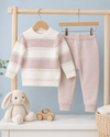 Blush Stripe Baby Body Suit