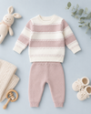 Blush Stripe Baby Body Suit