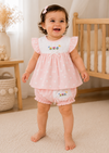 Petal Twirl Baby Frock - Petal Pink