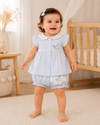 Bluebell Bloom Baby Frock - Powder Blue